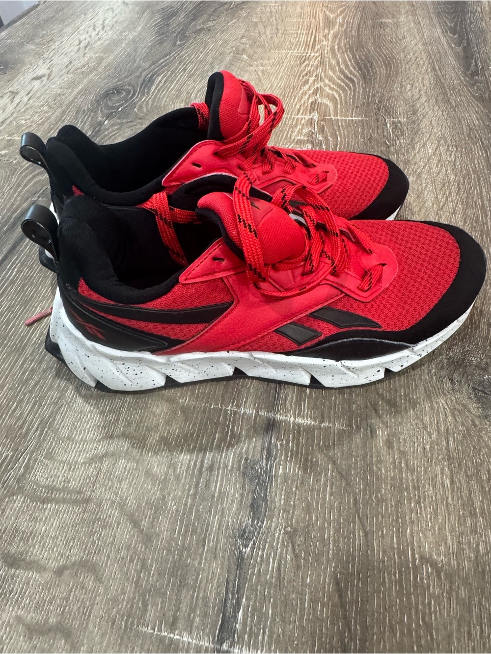 Reebok Kids Red and Black Athletic Sneakers